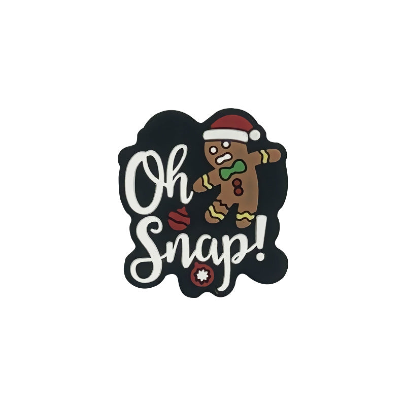 Wholesale 10pcs Christmas Silicone Cartoon Beads