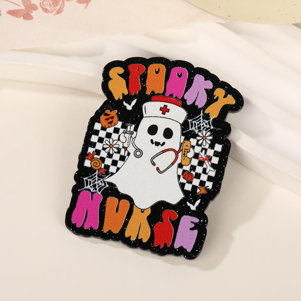 Wholesale 10pcs Pumpkin Cat Ghost Acrylic Flatback