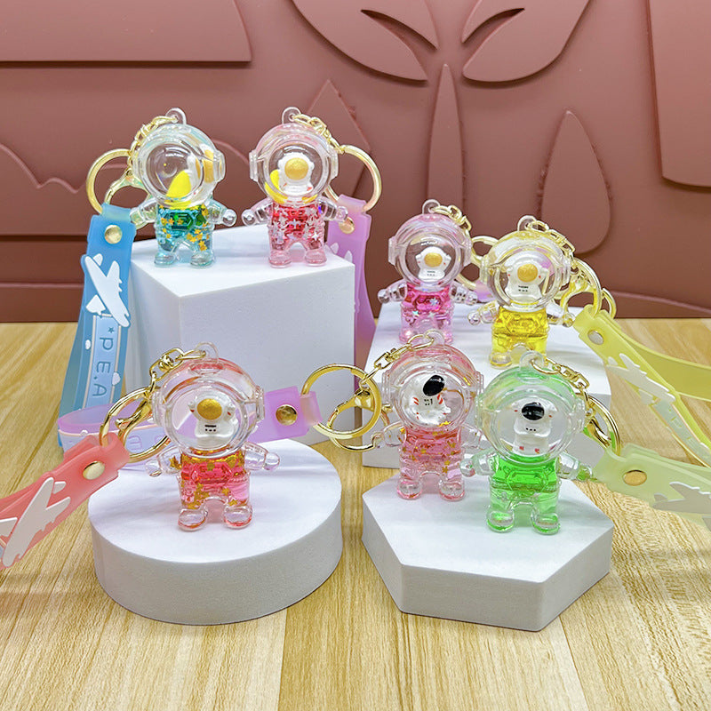 Wholesale Cute Cartoon Astronaut Spaceman Couple Keychain