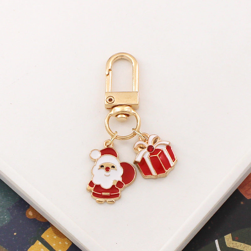 Wholesale Cartoon Christmas Metal Keychain