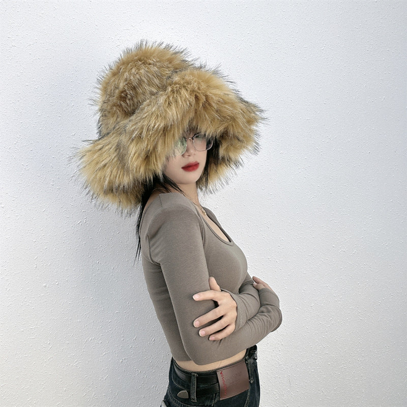 Wholesale Thick Imitation Fur Plush Hat