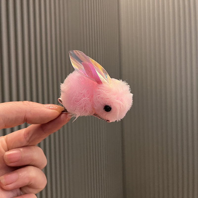 Wholesale Princess cartoon cute three-dimensional yarn ball bunny children's hairpin