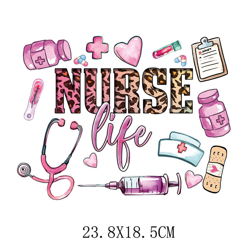 Wholesale Doctor and nurse heat transfer printing   UV DTF Ready to Press Transfers Wraps
