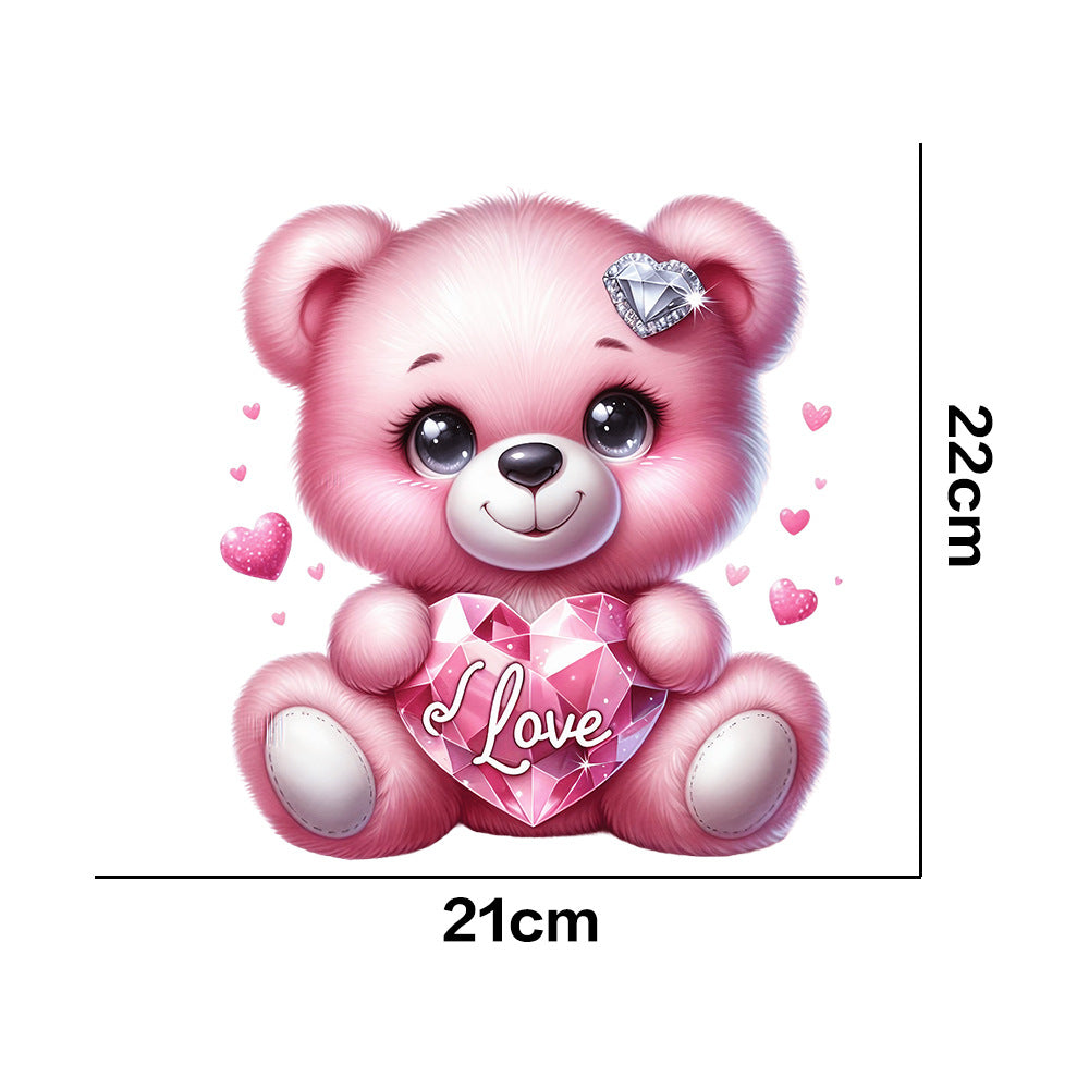Wholesale 10pcs Valentine's Day Love Cute Bear UV DTF Ready to Press Transfers Wraps