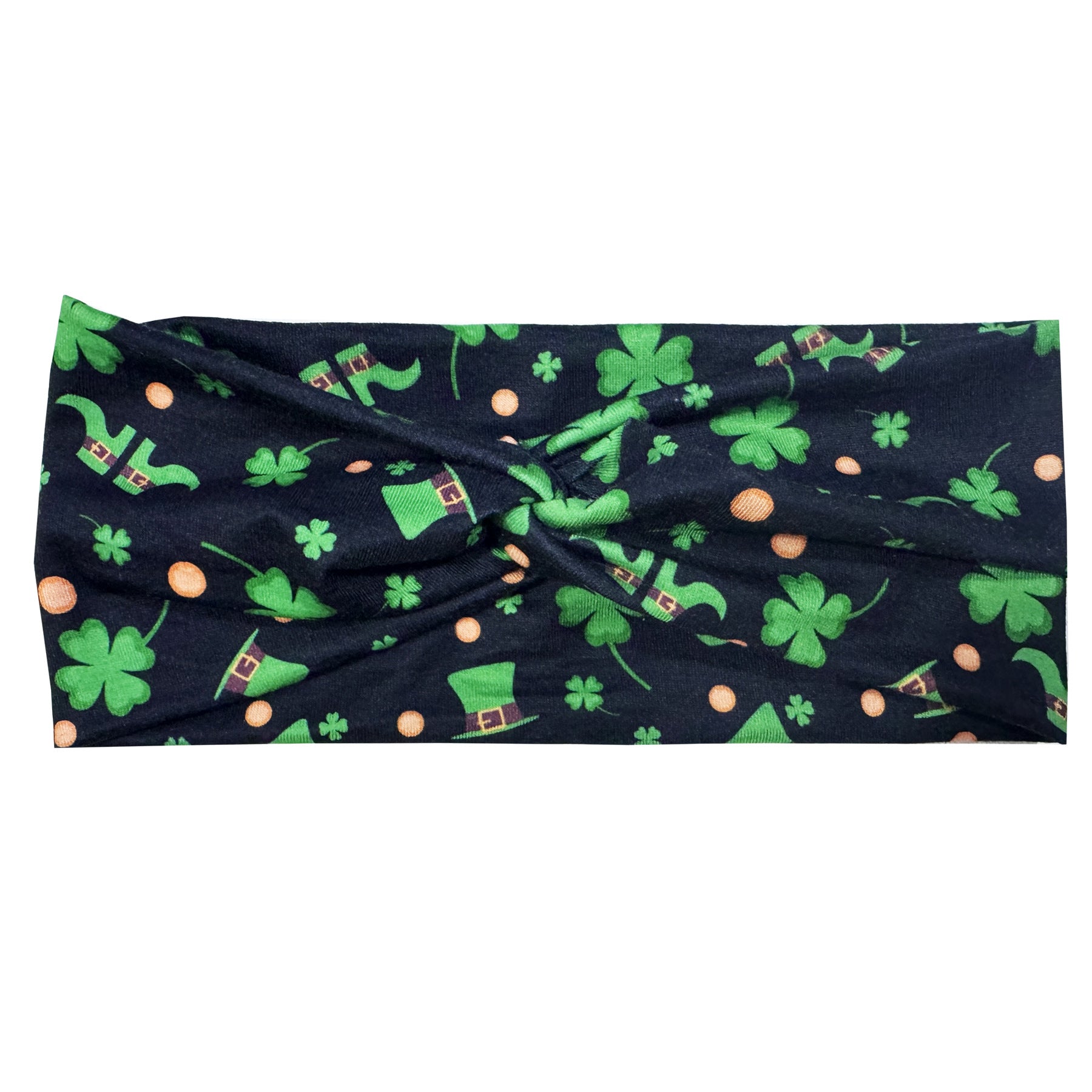 Wholesale St.  Patrick' s Day clover print cross headband