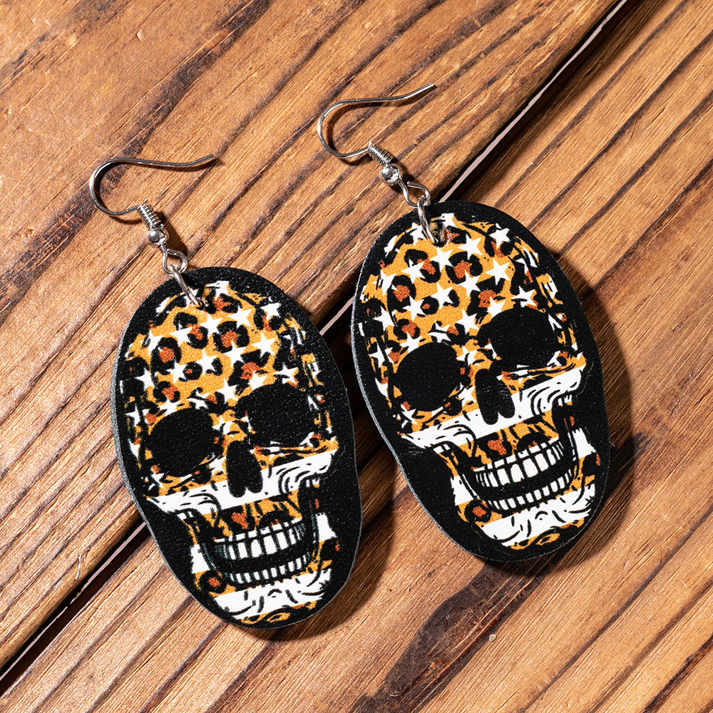Wholesale Carnival Skull Earrings