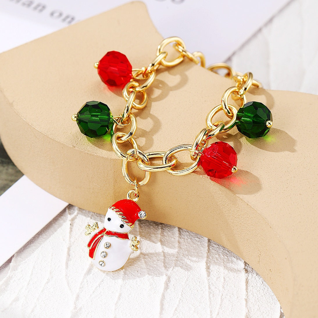 Wholesale Christmas Crystal Alloy Bracelet