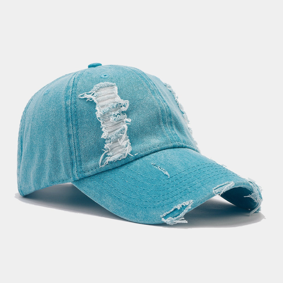 Wholesale Denim Vintage Washed Holes Versatile Fashion Baseball Cap