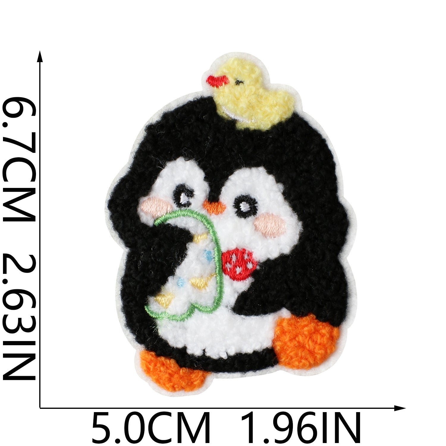 Wholesale Trendy Cute Bathing Penguin Embroidered Patch Iron On No Sew For Clothing Bags DIY Gift