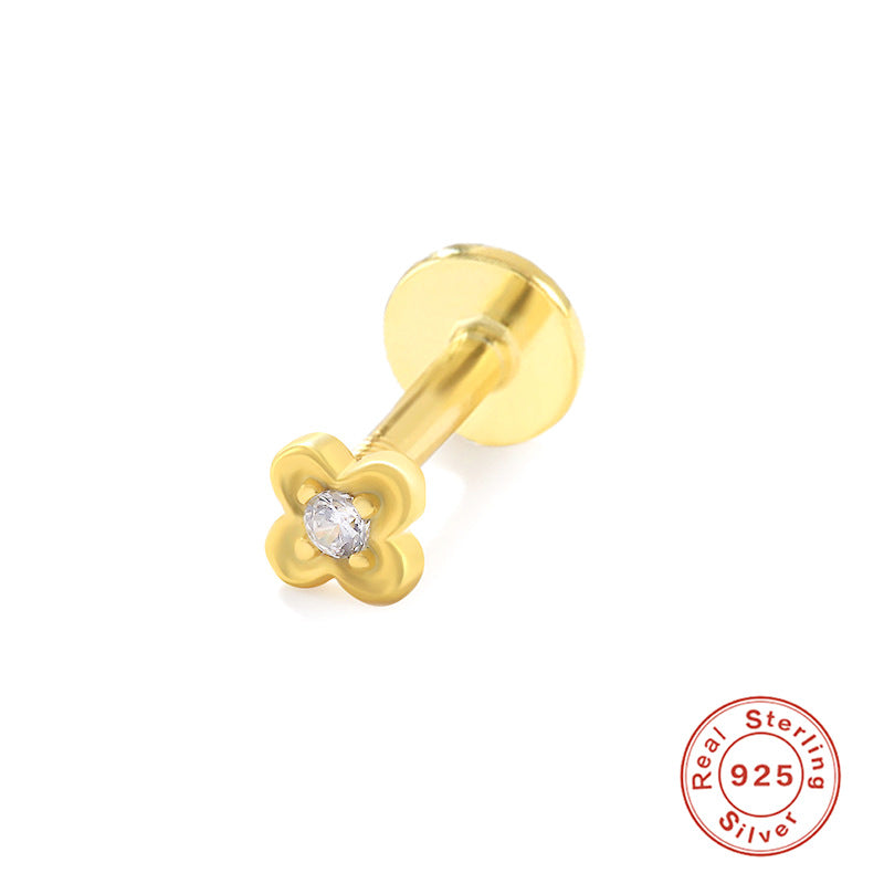 Wholesale S925 Sterling Silver Piercing Inner Thread Ear Piercing Ear Bone Nails