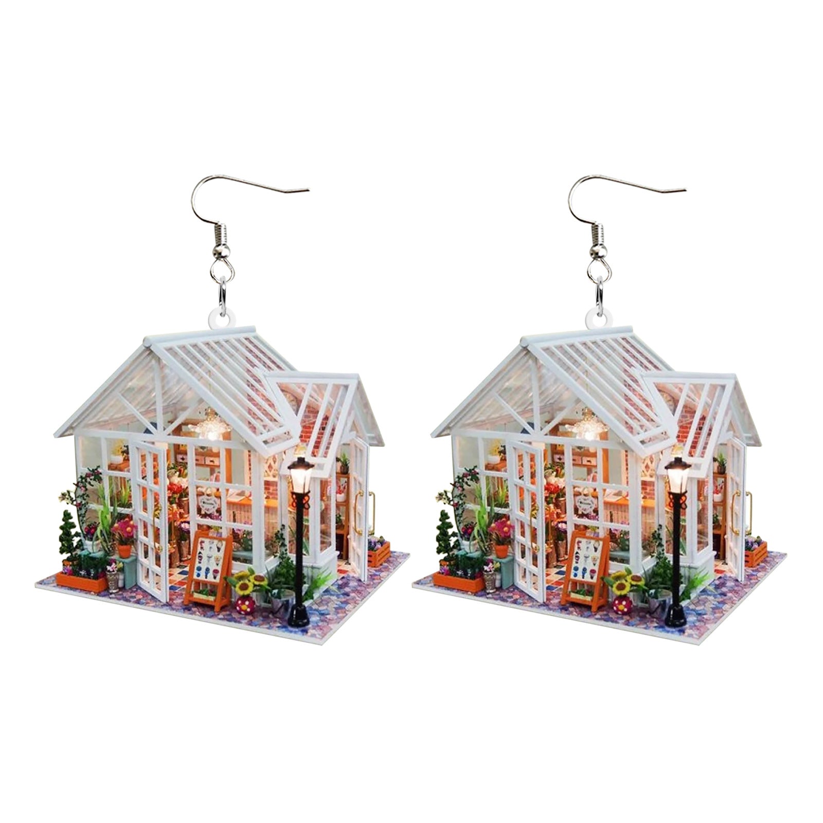 Wholesale Puppy Love Bookstore Creative Acrylic Earrings