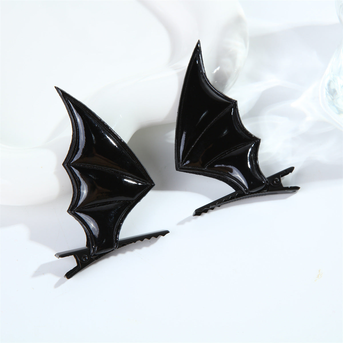 Wholesale Halloween Bat Hairpin & Headband Hoop Set Little Devil Leather Accessories