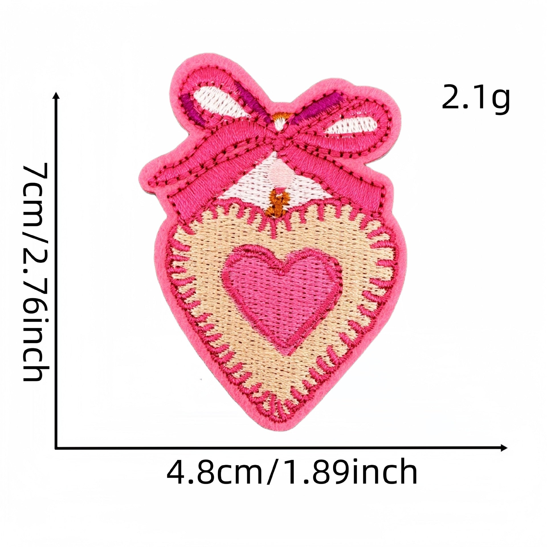 Wholesale Valentine' s Day Pink Love Cartoon Embroidery DIY Patches