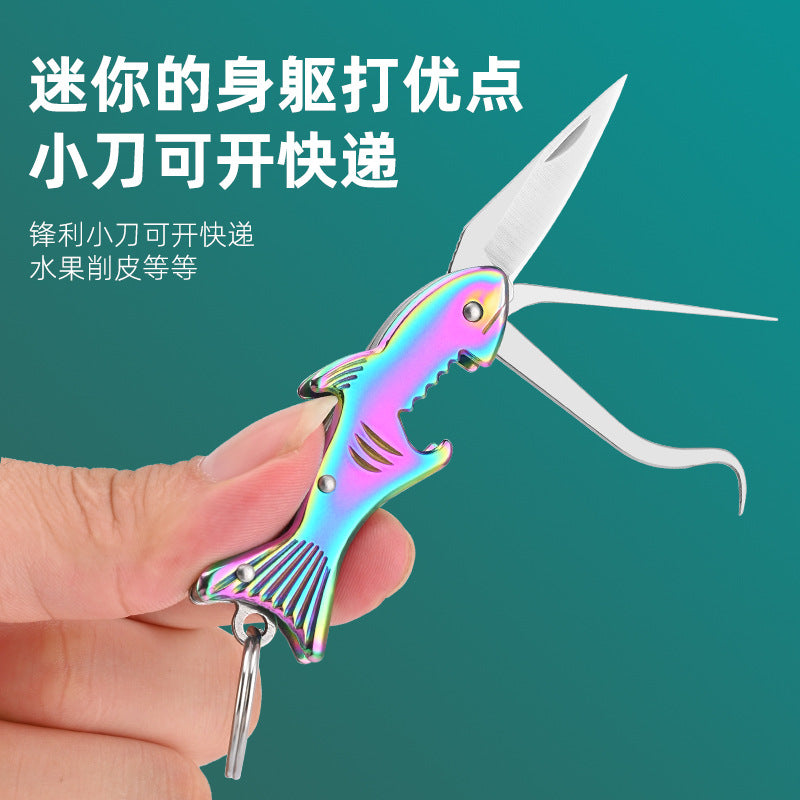 Wholesale Stainless Steel Toothpick Knife for Picking Teeth Portable Multifunctional Keychain