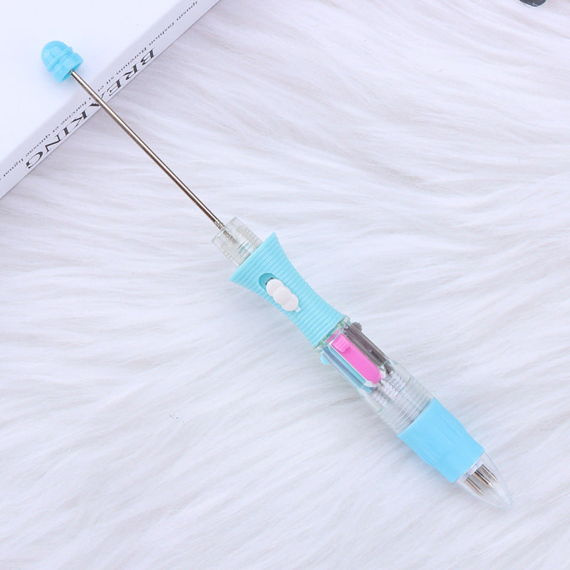 Wholesale LED Light DIY Four-color Visible Transparent Underlined Markers, Press The Ballpoint Pen For Beadable For DIY For Craft