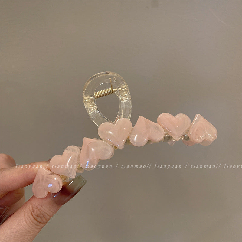 Wholesale Jelly Color Love New Summer Acrylic Hair Clips