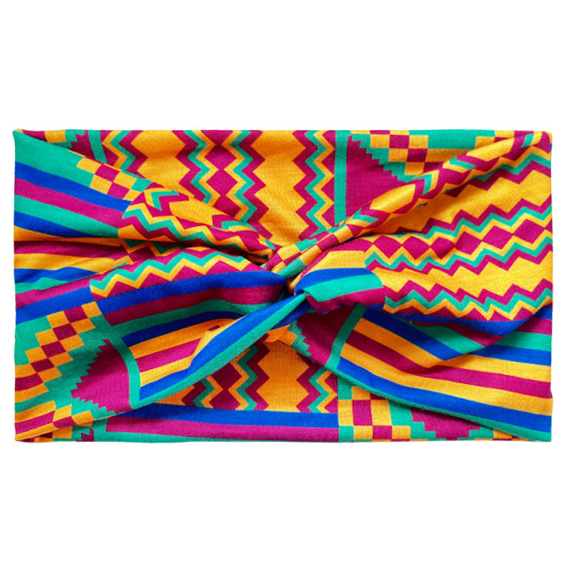 Wholesale Bohemian Yoga Sports Wide Anti sweat Stingy Cotton Headband