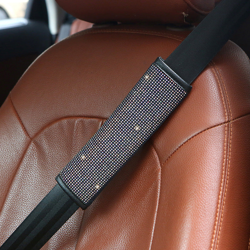 Wholesale Flocking Safety Belt Shoulder Cover Hand Cushion Cover Gear Cover Handbrake Cover Pull Gloves Diamond-studded Interior Cover