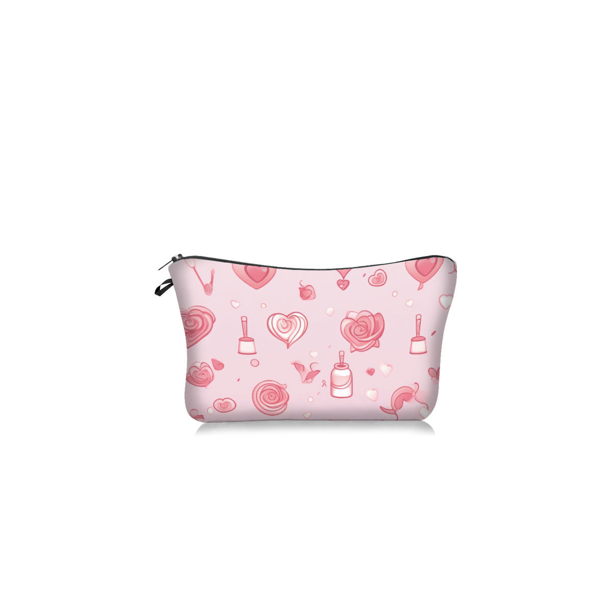 Wholesale Valentine's Day Love Printed Polyester Makeup Bag