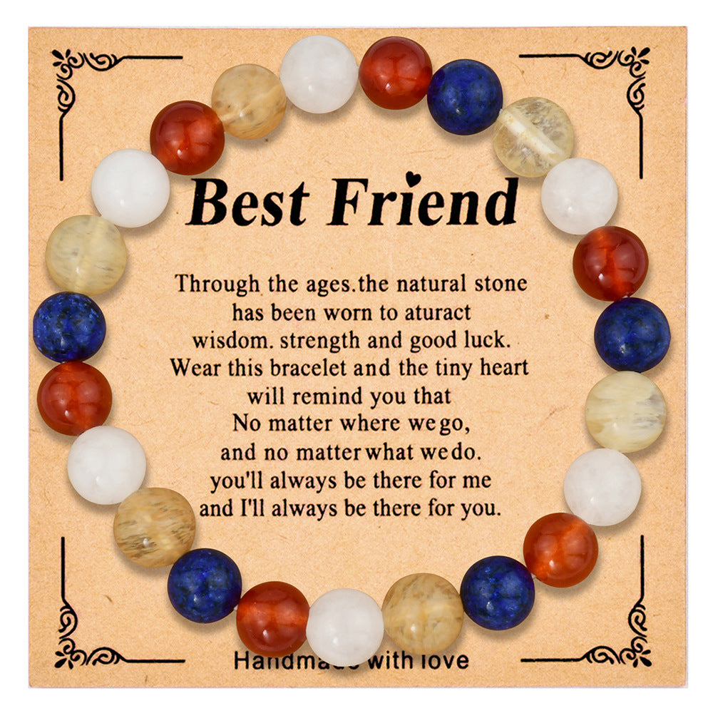 Wholesale  8mm colorful crystal beaded bracelet