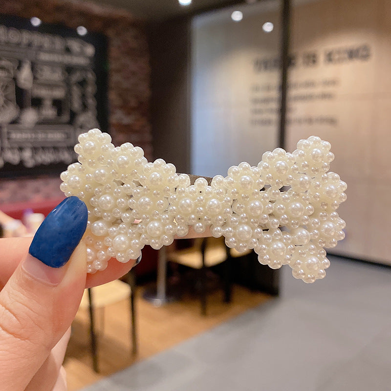 Wholesale Cute Pearl Rhinestone Retro Alloy Hairpins