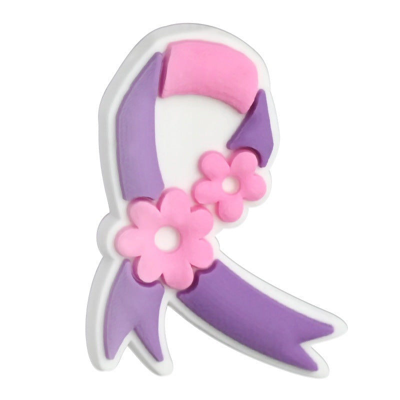 Wholesale Random 100pcs Colorful Ribbon Beads PVC Soft Rubber Beads Focal Beads