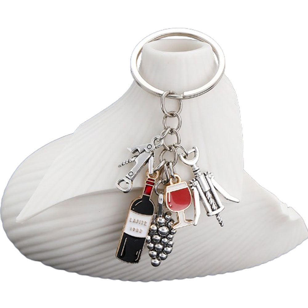 Wholesale  personalized oil grape wine keychain