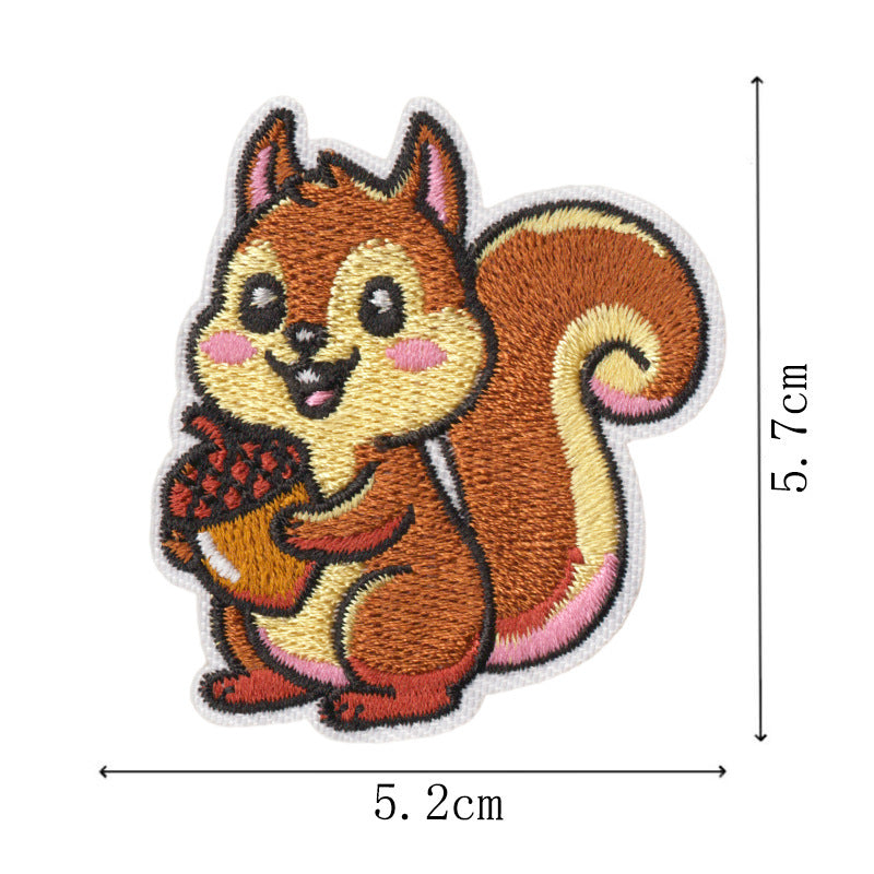 Wholesale Cute Forest Animal Embroidery Patches Set Of 9 Iron On DIY Decorative Accent For Kids Clothing Repair Backpack Hat Decor