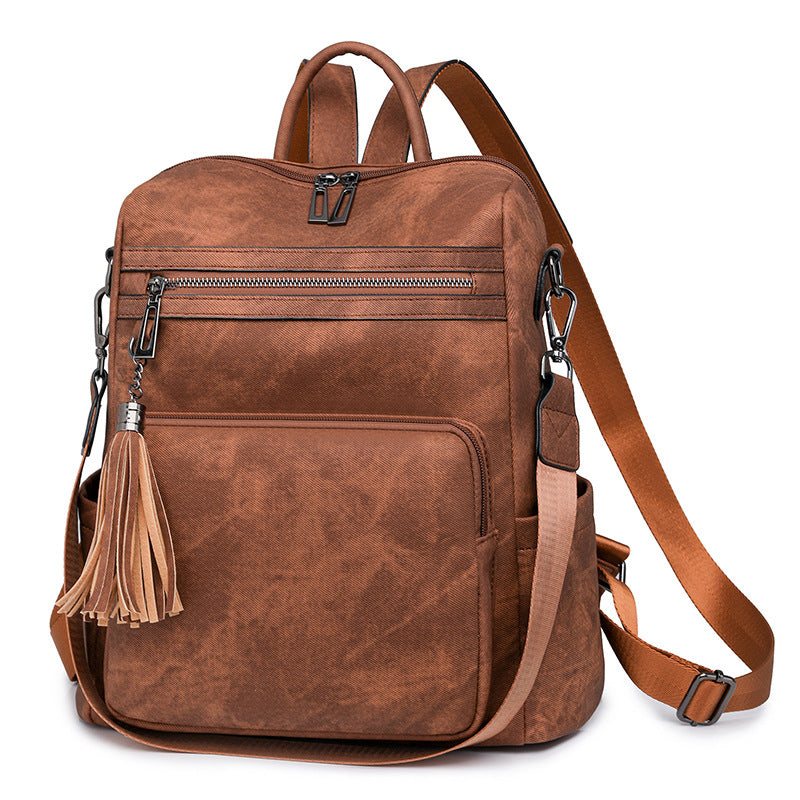 Wholesale Winter Retro Fashion Women's Large Capacity Backpack