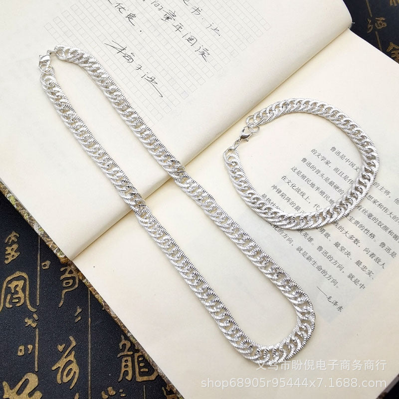 Wholesale Simulated Gold Chain Tycoon Photo Props Hip-hop Style Domineering Men's Big Gold Necklace