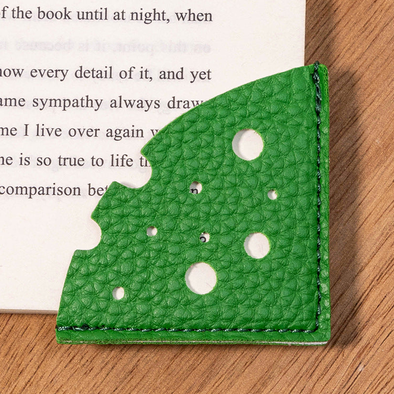 Wholesale Cheese Leather Bookmarks