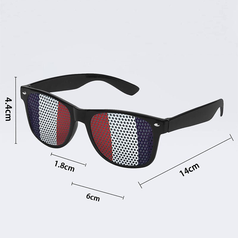 Wholesale Funny Flag Small Hole Glasses Props