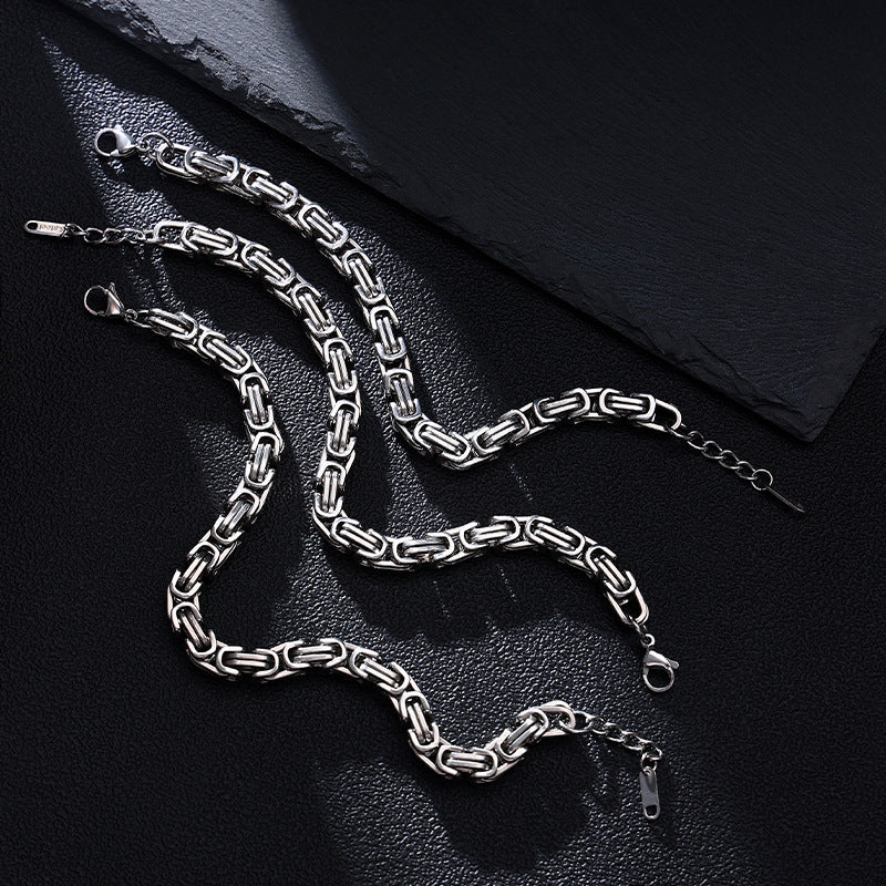 Wholesale Titanium Steel Non-fading Cuban Bracelet