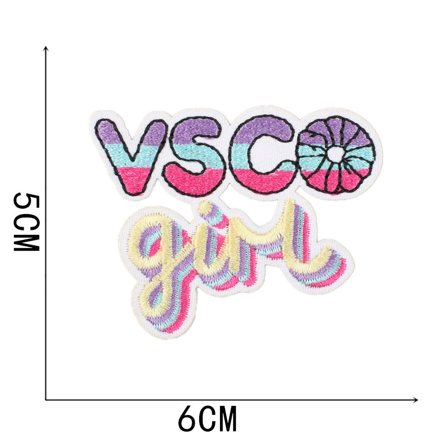 Wholesale New Summer Waves Embroidery Cloth Sticker