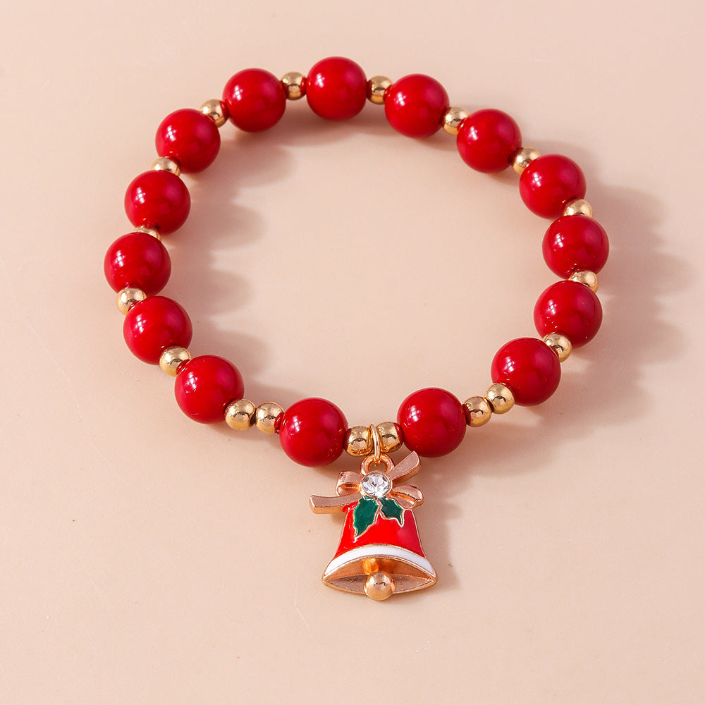 Wholesale Christmas Santa Claus Elk Beaded Bracelet