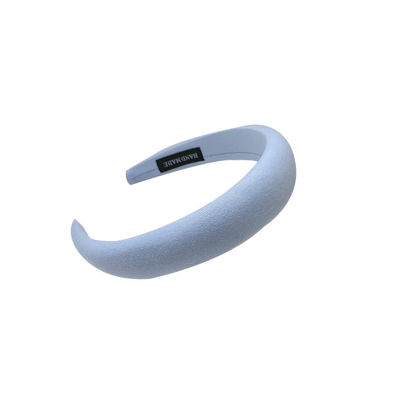 Wholesale of High-end Wide Sponge Simple and Elegant Fabric Headband