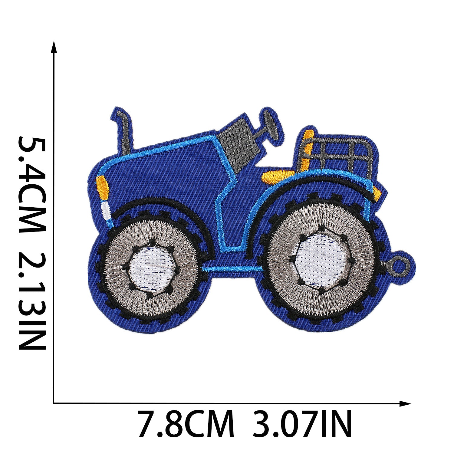 Wholesale Stylish Cartoon Police Car Embroidery Patch Polyester Clothing Patch For Everyday Wear Resale Accessory