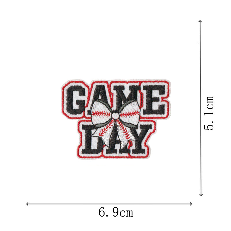 Wholesale Bow Cartoon Baseball DIY Patches