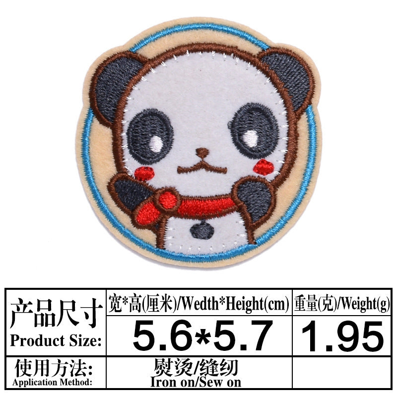 Wholesale Cartoon Animal Embroidered Patches Chic Cloth Applique For Jeans DIY Clothing Decorative Accent Gift Boutique Resale