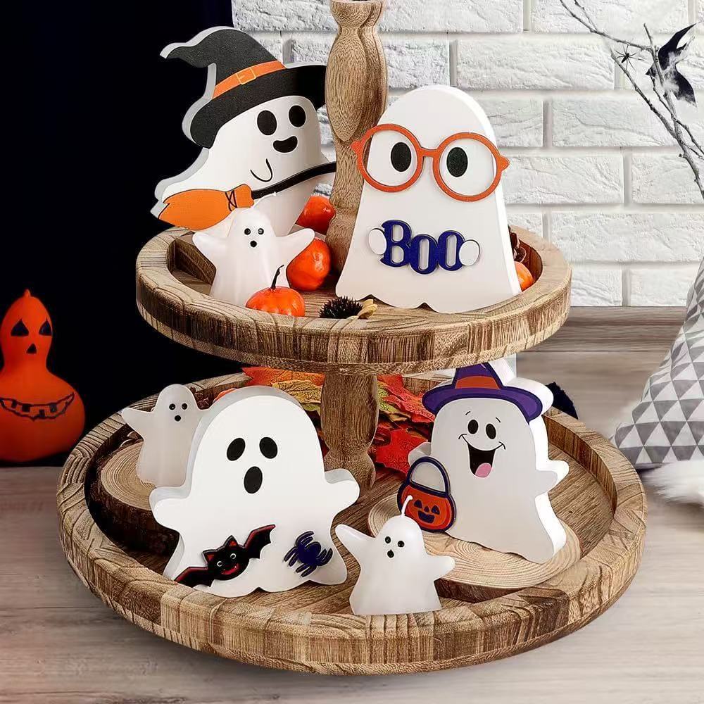 Wholesale 3pcs/pack pumpkin ghost black cat desktop ornaments
