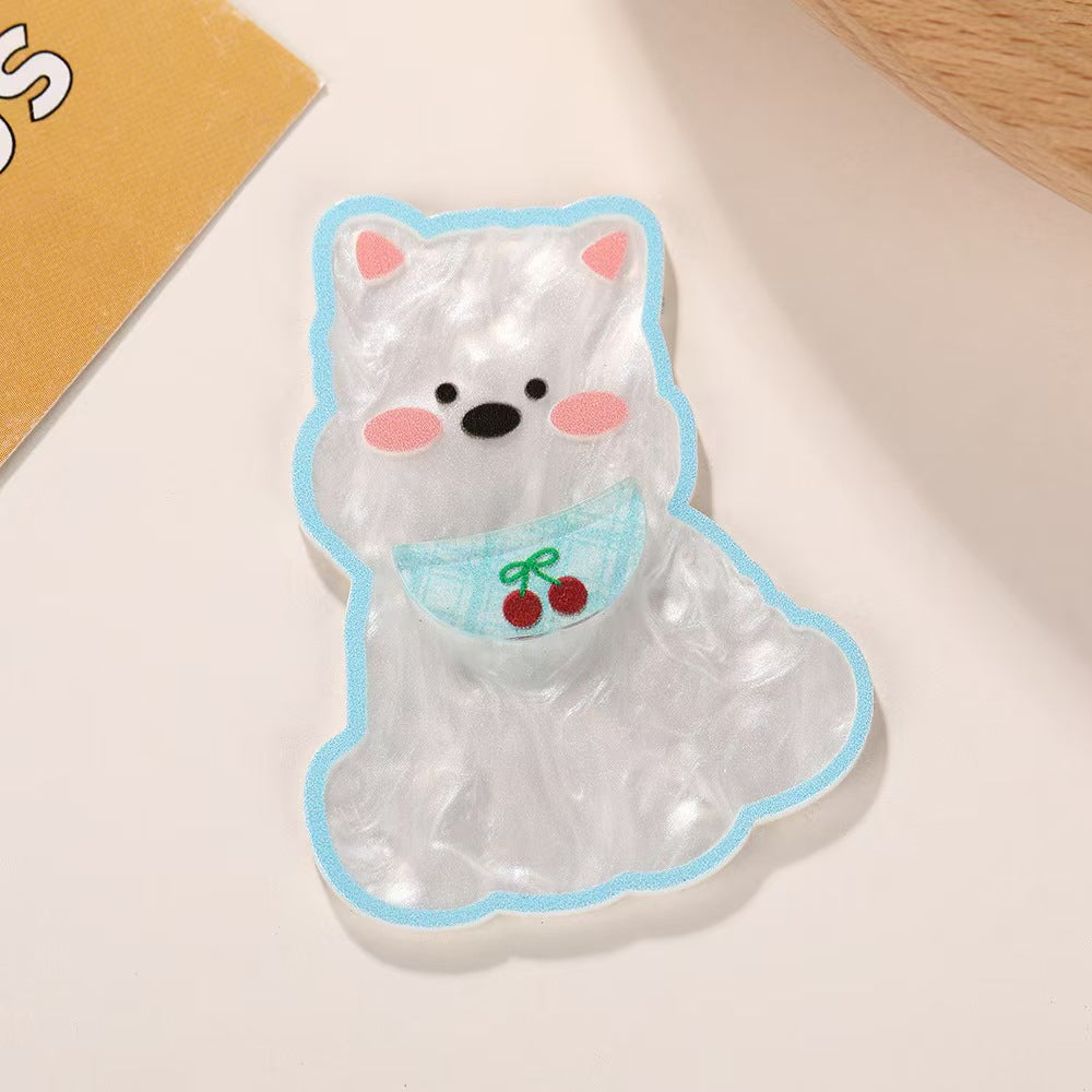 Wholesale 10pcs Cartoon cats and dogs Acrylic Flatback