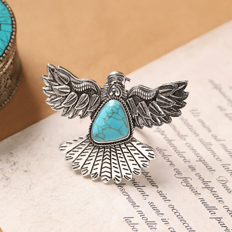 Wholesale Vintage ethnic style carved Bohemian open ring