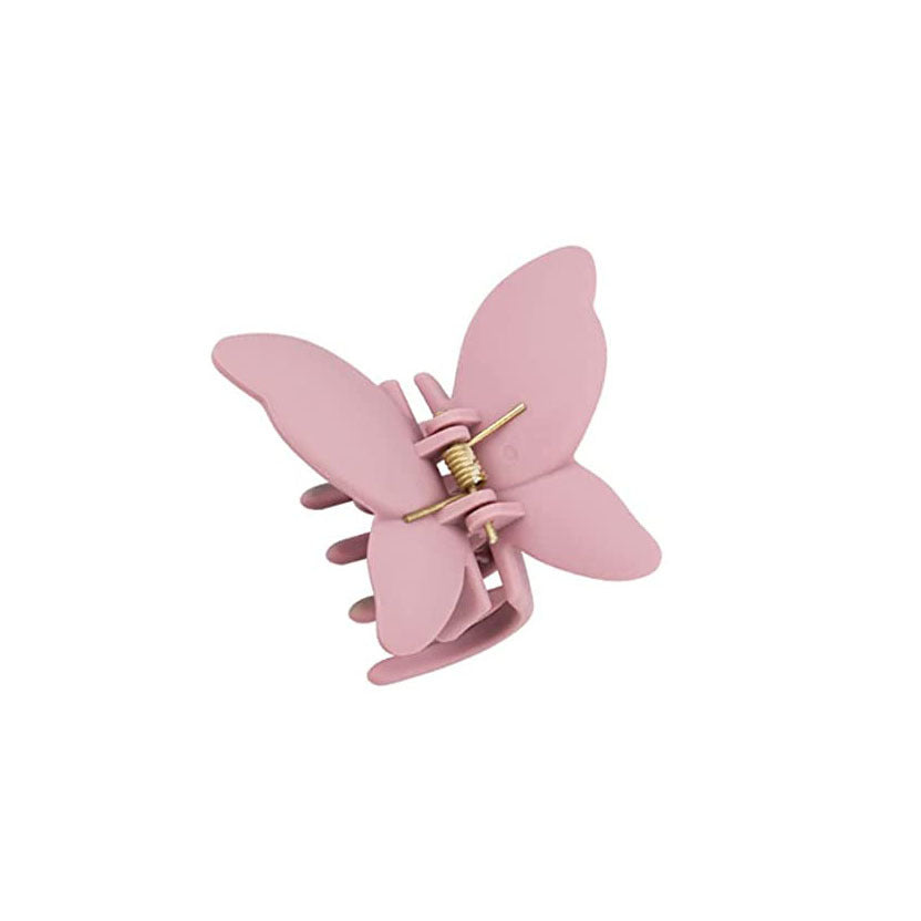Wholesale Butterfly Frosted ABS Hair Clips