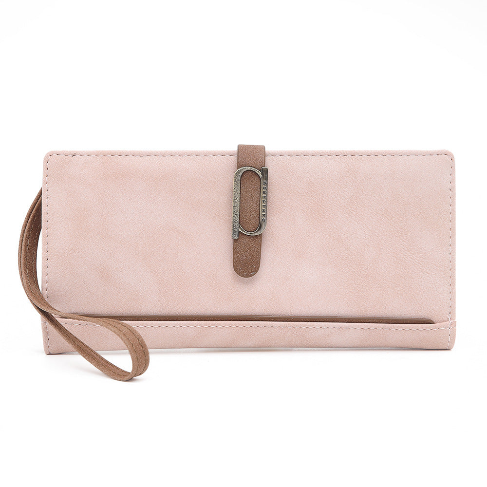 Wholesale Long Autumn/winter Frosted Zipper PU Wallet