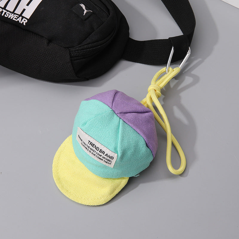 Wholesale Candy Colored Zero Wallet Canvas Keychain