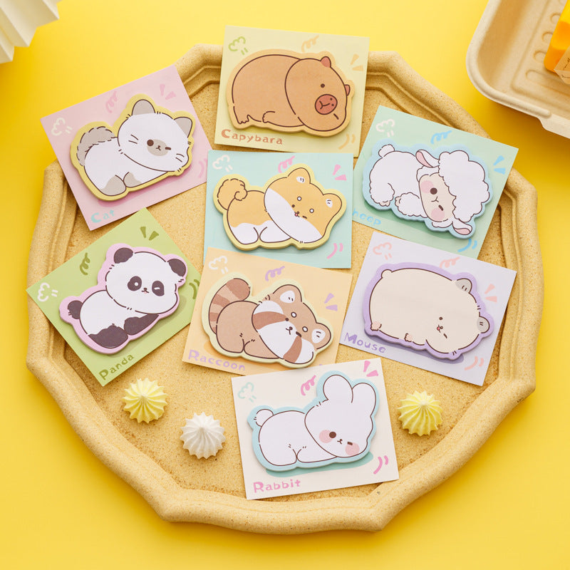 Wholesale Cartoon variety of animals tearable adhesive Sticky Note