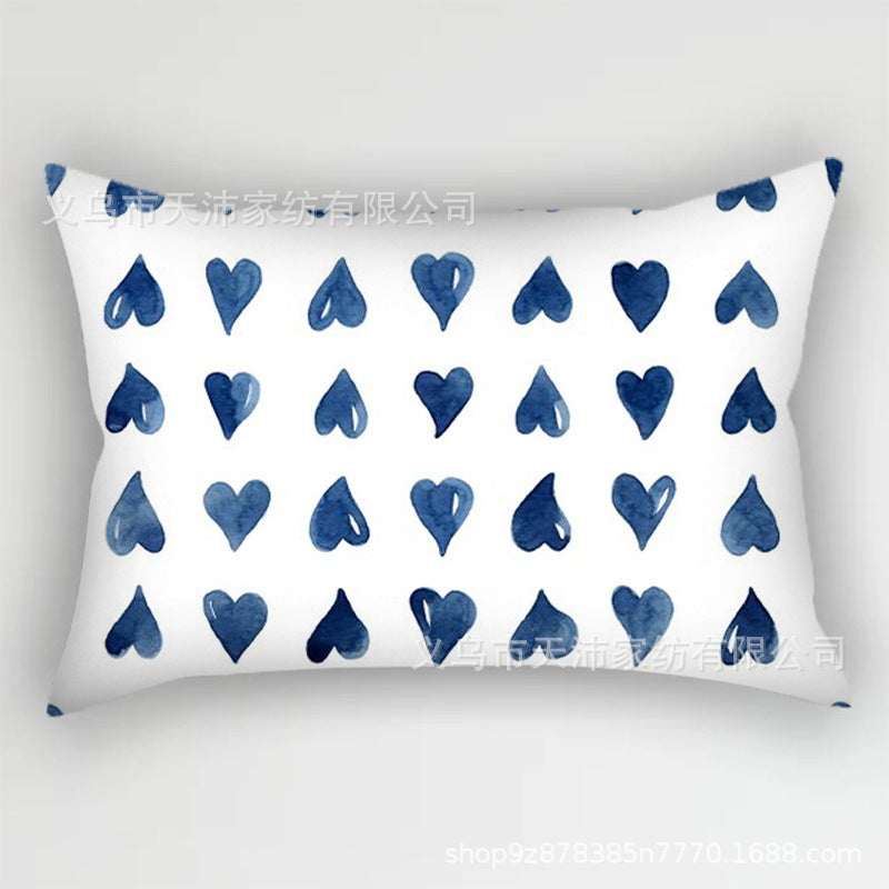 Wholesale Blue Fresh Short Plush Pillowcases