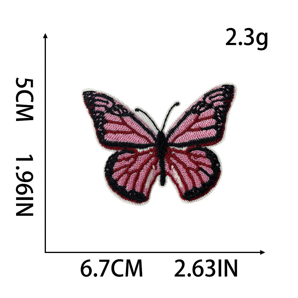 Wholesale 6 Pack Iron On Embroidered Butterfly Patches For Kids Clothing DIY Sewing Craft For Coats Jeans More