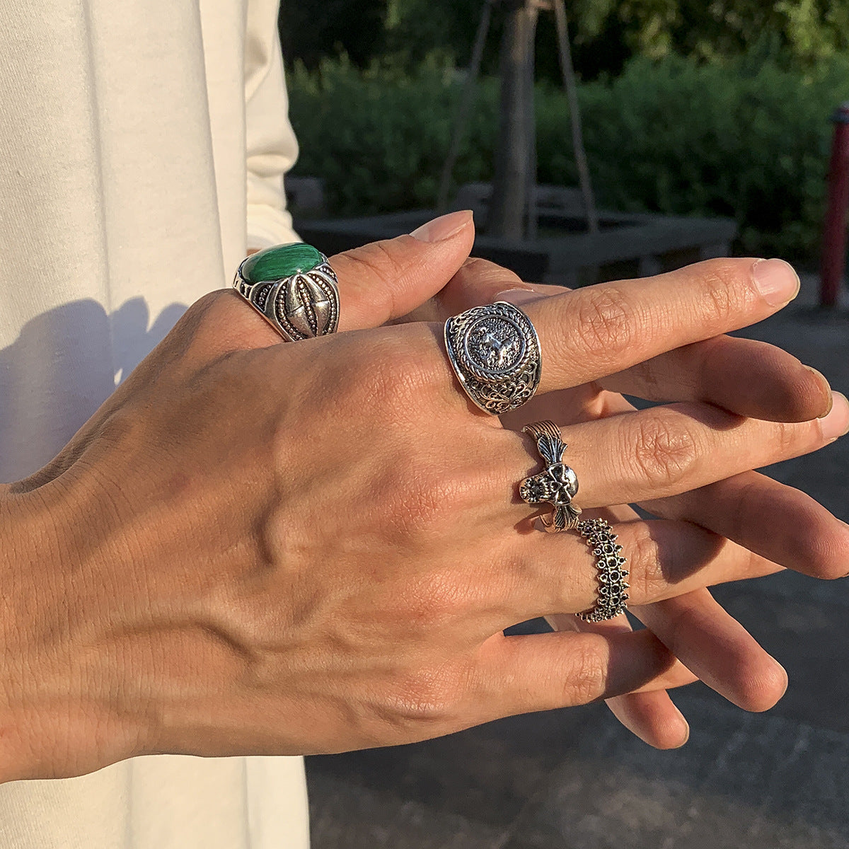 Wholesale Men's Vintage Fashion Alloy Rings