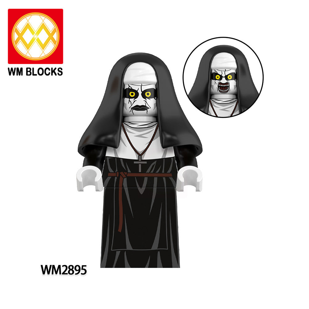 Wholesale Building Blocks Minifigures Horror Series Ghost  Figure Building Blocks Toy Bag